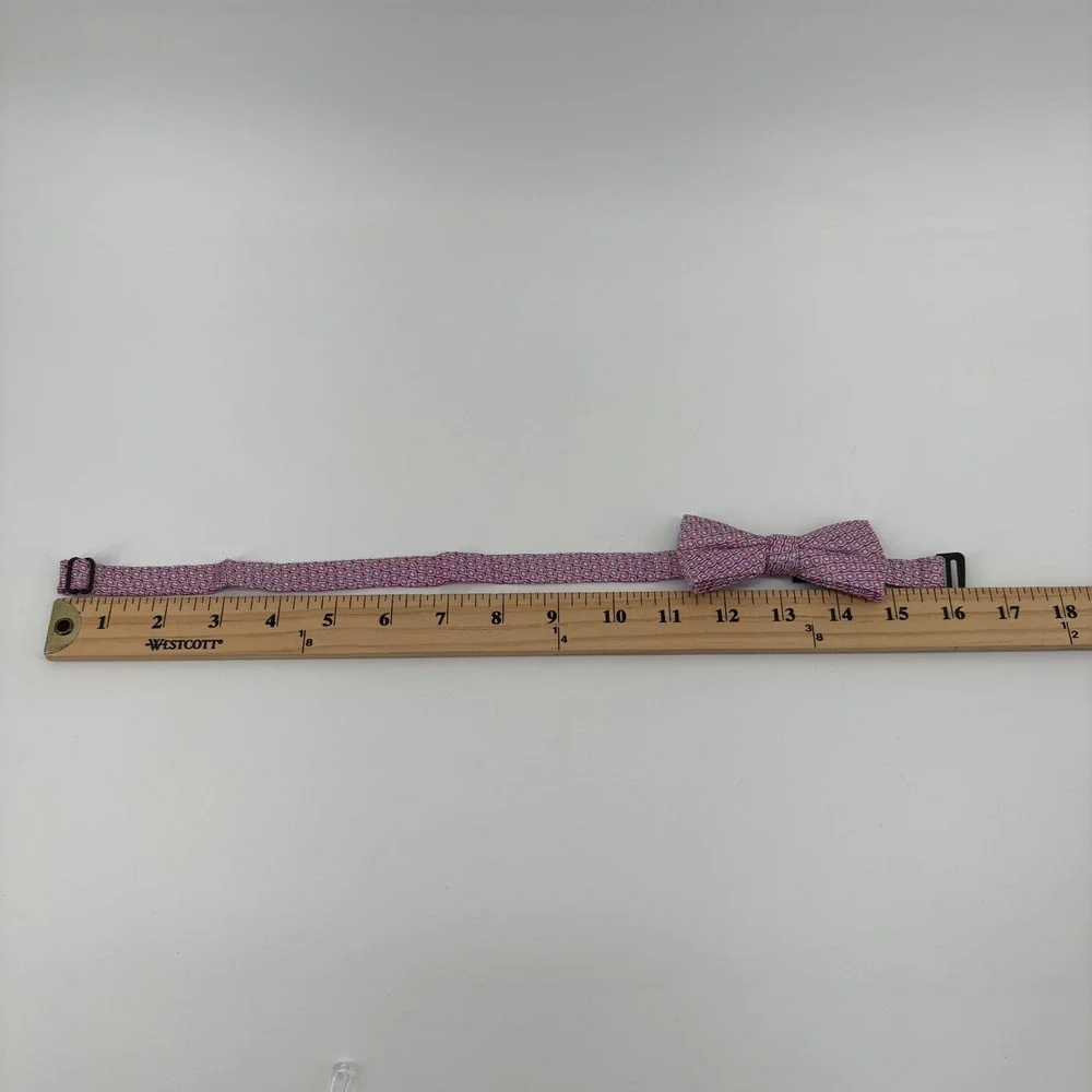 Isaac Mizrahi New York Boys Pink Geometric Pattern Bow Tie Collection Adjustable